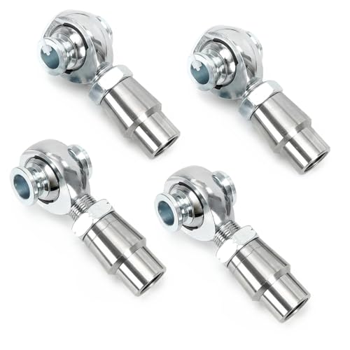 3/4 Heim Joints Rod End Kit 750 Chromoly Panhard kit Right and Left Hand Thread with Tube Adapter and Jam Nut for Steering Kit Suspension Traction Bars (2 Pair)