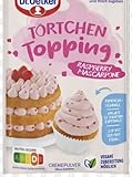 Tortchen Topping Raspberry Mascarpone - Garniture de tarte au mascarpone et aux framboises - Pour délicieux gâteaux, pains et dessert maison pour des recettes - Compatible avec oetker - 50g