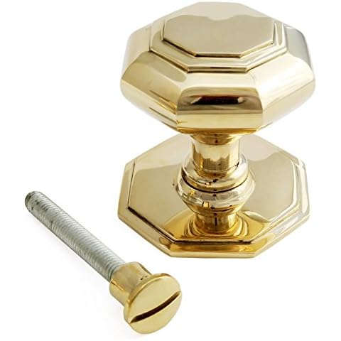 Castelion® Small Solid Brass Octagonal Centre Door Knob (7cm) Cover