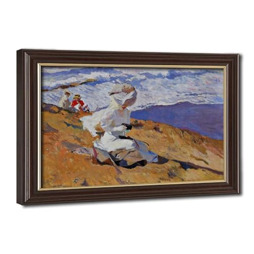 Toile Capturing The Moment Sorolla : une décoration murale raffinée avec cadre à suspendre