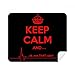 Quote Keep Calm Red Black Cleaning Cloth Screen Cleaner 2pcs Suede Fabric