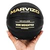 Elite Size 3 Mini Weighted Basketball Training Equipment, 1.35LBS | Durable in&Outdoor Trainer, Enhanced Grip Composite Leather, Improve Handling Dribbling Passing Rebounding Skills