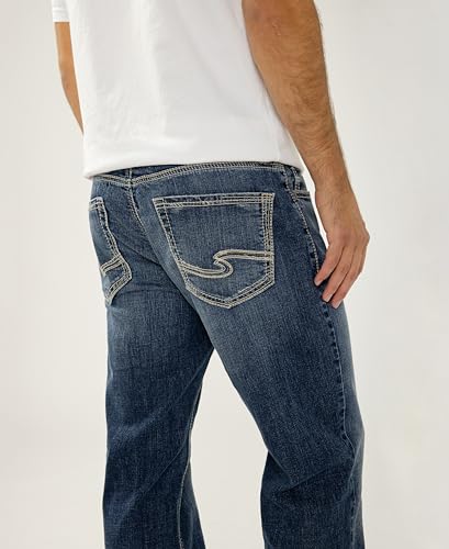 Image of Silver Jeans Co. Men's Zac Relaxed Fit Straight Leg Jean - Legacy