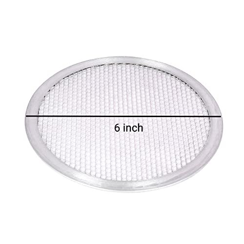 Image of Pizza Mesh /Screen for Commercial Use of Hotels and Restaurant 6 Inches Diameter Alminium Pizza Mesh /Screen - Set of 6 Pieces