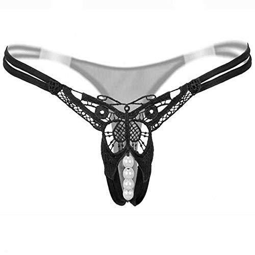 Aimon Women’s Sexy Panties Lingerie with Pearl Massage, Sexy Thongs G-String for Women