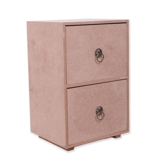 Little Birdie, MDF Chest of 2 Drawers | Wooden Storage Craft Box 1