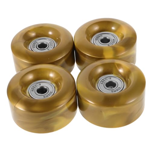 GRIRIW 4pcs Roller Skate Wheels: Indoor Inline Skating Replacement Wheels for Adults Outdoor and Indoor Skating Skateboard Accessories