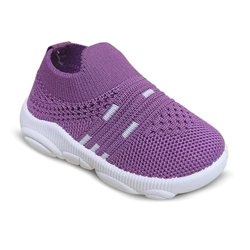TrendStation:- Kids Knit Slip-on Walking Shoes, Attractive Colour's, Breathable Mesh, Lightweight Trendy Shoes