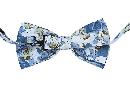 Jeslang Men's Cotton Bowties Printed Floral Neck Bow Tie #TOP1