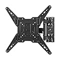 Full Motion TV Wall Mount for Most 26-60 Inch Flat Curved TVs, Wall Mount TV Bracket with Swivel Articulating Extension Tilt Arm, Support up to 77lbs, Max VESA 400x400mm(MAP3)