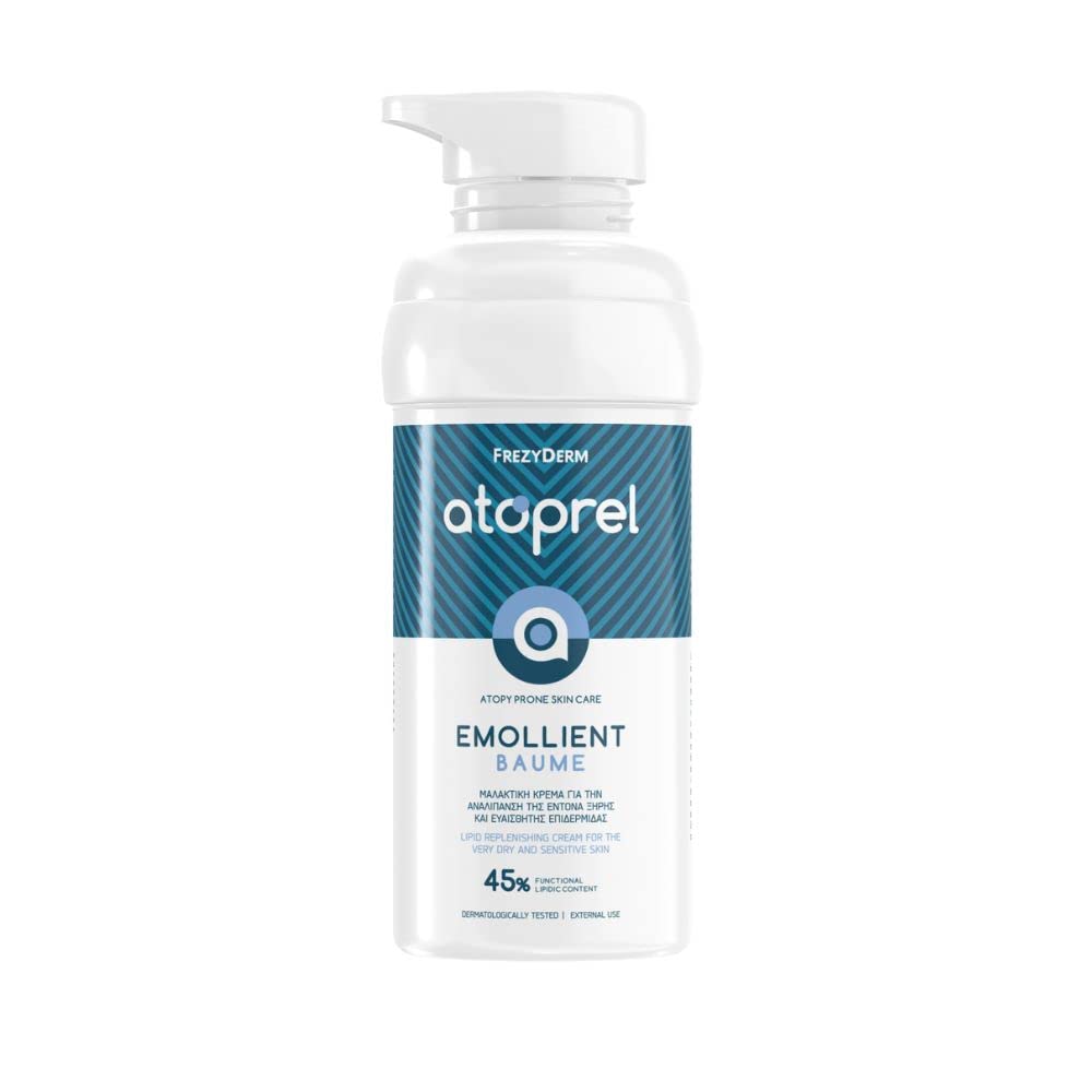 FREZYDERM Atoprel Crema Emolliente - Crema Idratante per Pelle Secca - Crema Idratante Ricostituente Lipidi per Pelle Molto Secca, Sensibile e Fragile - Balsamo Idratante per Viso, Corpo, Bambini,