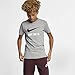 Nike Boys' Tee Just Do It Swoosh, Dark Grey Heather, Large