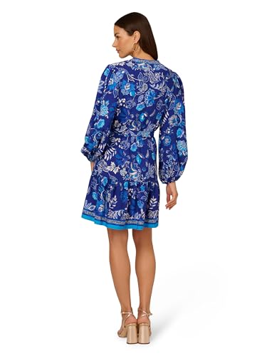 Image of Adrianna Papell Printed Short Dress