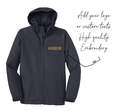 INK STITCH Men J327 Custom Embroidery Add Logo Texts Hooded Charger All Jackets4