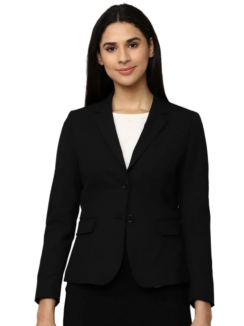 Stylish Regular Fit Formal Or Casual Black Blazer for Women's & Girls-picture-40
