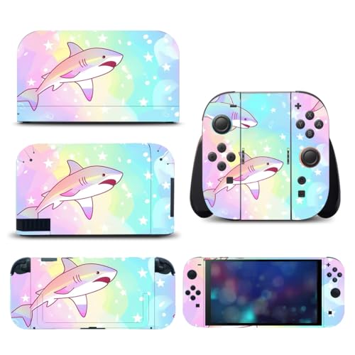 Funda protectora de vinilo para Switch 2 con diseño de tiburón para consola NS2