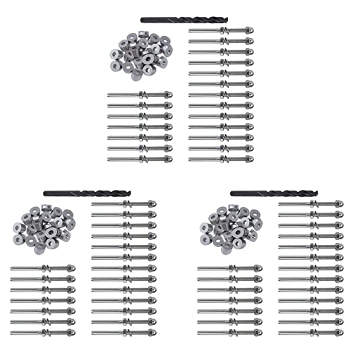 Kit de terminales para barandillas de cable de 1/8 y arandela biselada de 30 grados 2