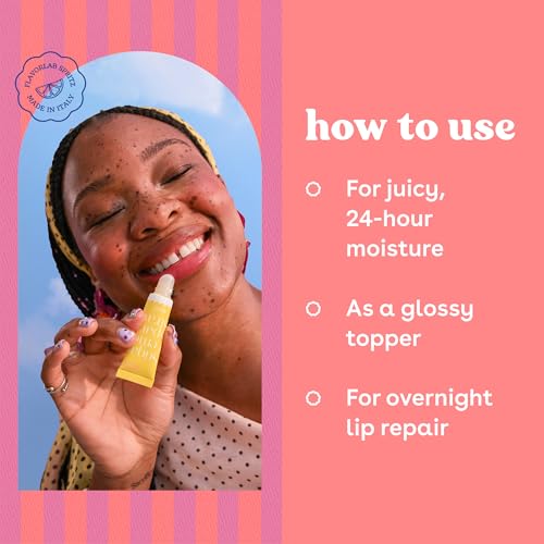 Image of eos Limited Edition 24H Moisture Super Balm, Strawberry Limoncello - Hydrating, Moisturizing Lip Treatment, For Dry Lips, Shea Butter, Cruelty-Free, 0.35 fl oz