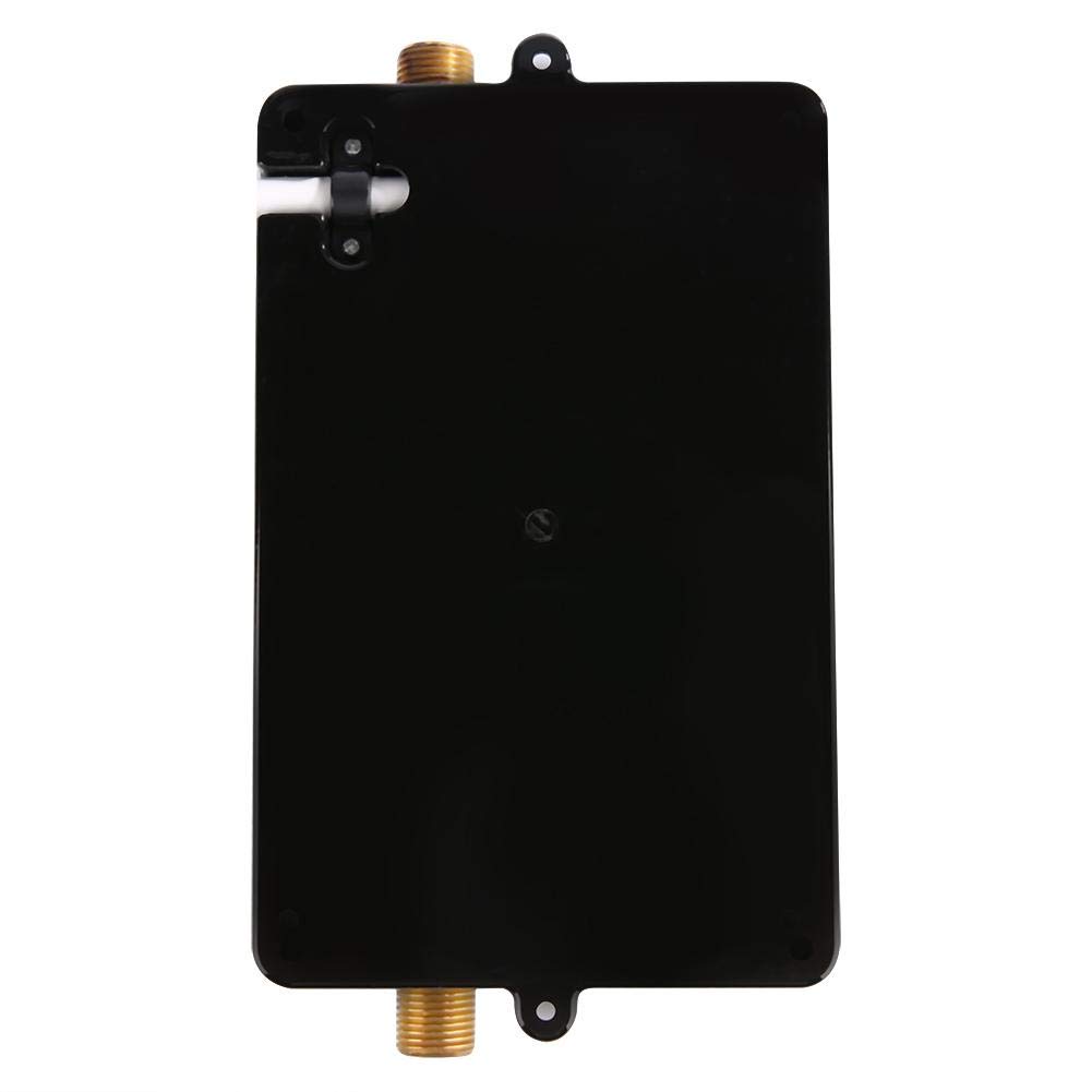 Natychmiastowy podgrzewacz wody, 5,5 kW przy 220 V, mini automatyczny podgrzewacz wody, zbiornik 3 sekundy, system ciepłej wody, zasilanie jednym przyciskiem (czarny)