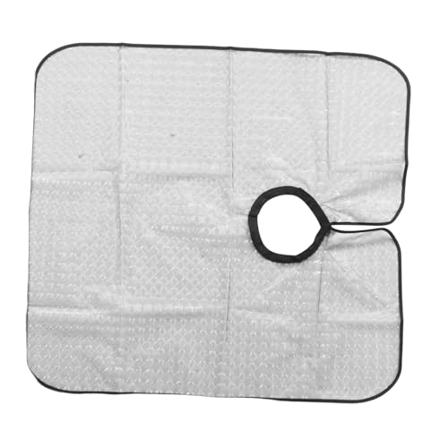 WEKADRIN mantón de peluquería delantal impermeable para teñir el cabello delantal de tinte impermeable paño de corte de pelo delantal de salón de belleza delantal de maquillaje Eva Gris