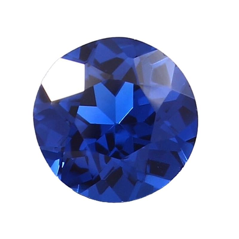 Saphir bleu de 9 mm brillant taillé en rond pour sublimer vos bijoux fait main