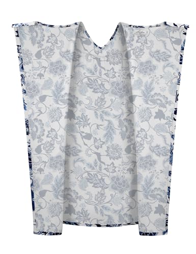 Image of Hospital Gowns for Women Open Back Tear Away Snap Post shoulder Dress Short Sleeve Soft Adaptive Clothing with Pockets