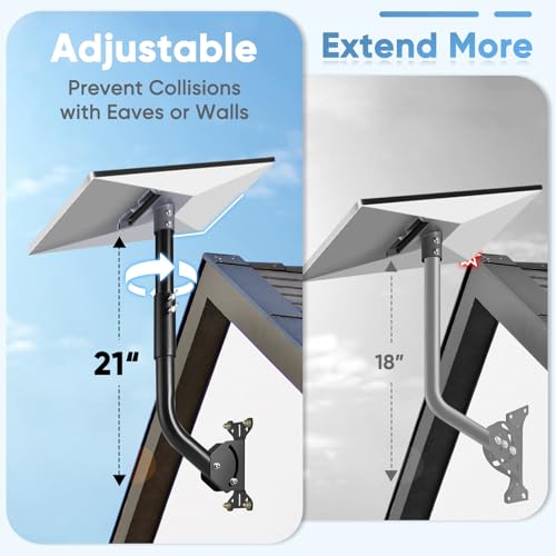 Gen 3 Starlink Mount, Adjustable Starlink Gen 3 Mount, Starlink Mounting Kit for V3 Starlink Standard Dish-Include Starlink Gen 3 Pipe