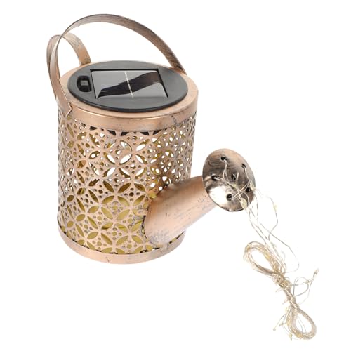 GALPADA 1Pc Solar Energy Lawn Light Iron Craft Kettle Shaped Outdoor Scene Light for Garden and Lawn Decor Durable Solar Landscape Lighting Creative Design for Use