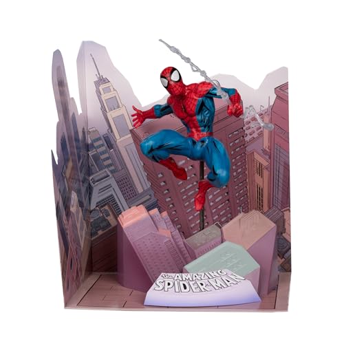 McFarlane Toys Marvel Spider-Man 1:10ème Collection avec scène (The Amazing Spider-Man #1)