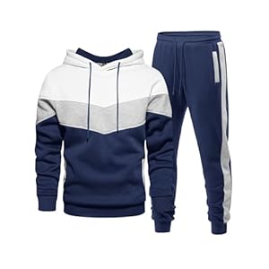 Riskrole Men’s Hoodie Tracksuit 2 Pieces Set Athletic Casual Hooded Sweatshirt and Joggers Set Sweatsuit Outfits