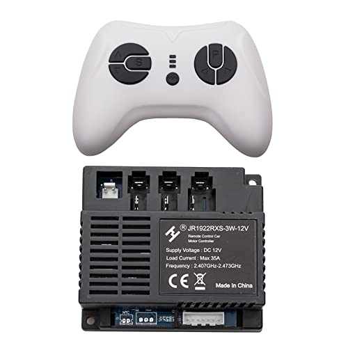 2.4G Bluetooth Remote Control and JR1922RXS-3W-12V Receiver Kit Kids Powered Ride On Car,Controller Control Box Accessories for Children Electric Ride On Car Replacement Parts