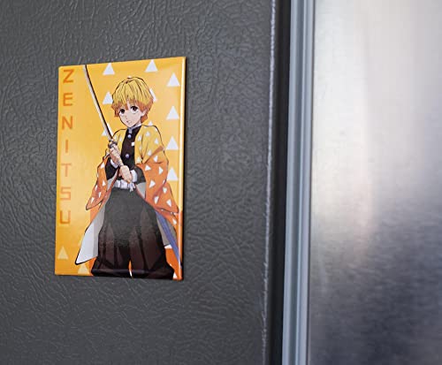Imán decorativo Zenitsu Agatsuma Demon Slayer redondo miniatura 4