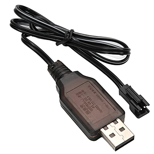 Auniwaig Positive USB Power Chaning Cable SM-2P 4.8 V 250mA Ni-MH Ni-CD Battery for RC Car