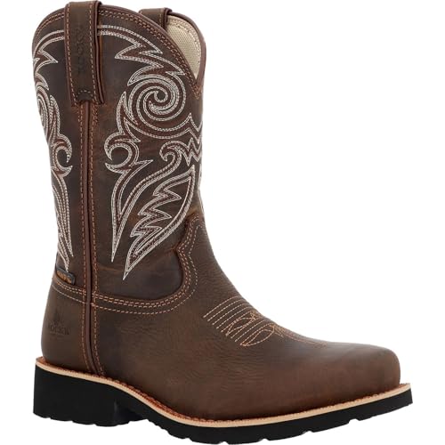ROCKY Women’s MonoCrepe 11” Steel Toe Western Boot