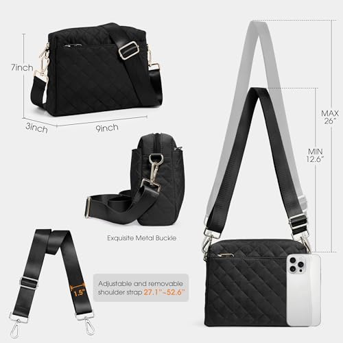 KALIDI Small Women's Crossbody Handbags Quilted Crossbody Bags for Women Ladies Lightweight Puffer Shoulder Purse 6