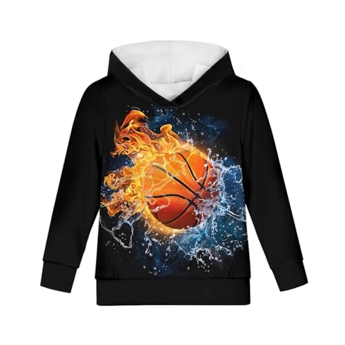 Xhuibop Kids Sweatshirts and Hooded with Pocket Girls Pullover Top Boys Sportwear Hoodies3