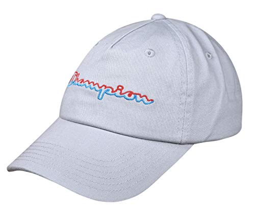 Champion Men's Split Script Dad Adjustable Cap Light Grey CH2086-031