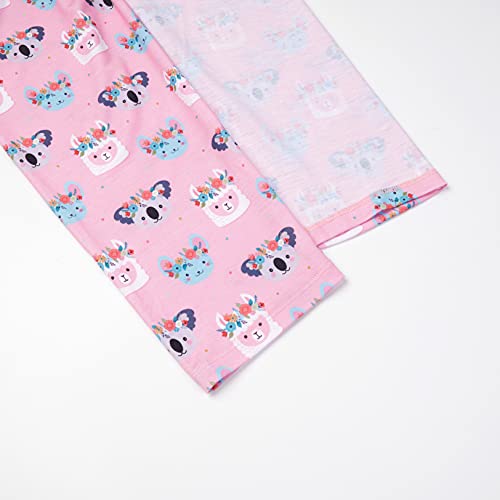 Image of Mirawise Girls 3 Pc Pajamas Sleepwear Cotton Pjs Clothes Set 4-13 Years