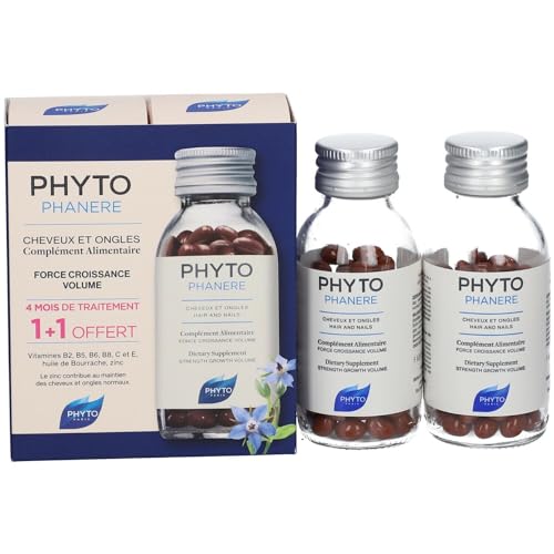 Phyto Phytophanere - Suplemento alimenticio para el cabello y las uñas - 4 meses de tratamiento -...