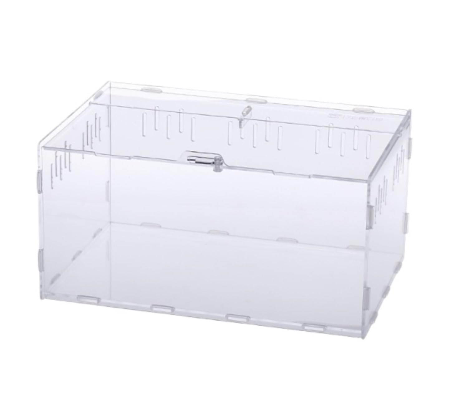Pudełko do Karmienia Gadów Terrarium Akrylowa Budka Dla Zwierząt W Kształcie Jaszczurki Do Biura I Laboratorium Siedlisko(40x25x20cm)