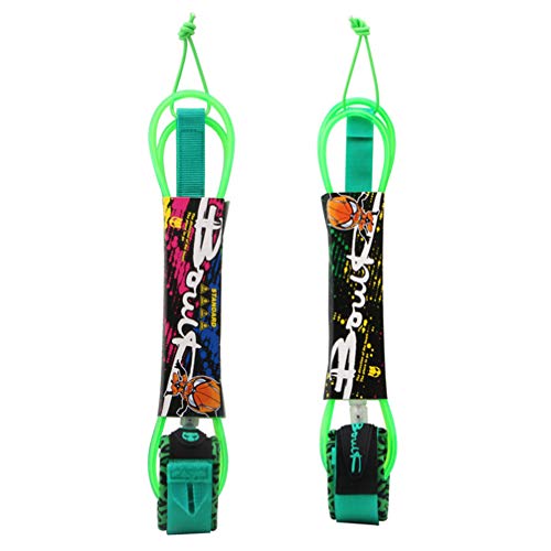 BESPORTBLE coleira de surf de surfe reta para prancha de surfe, corda transparente para surfe, perna