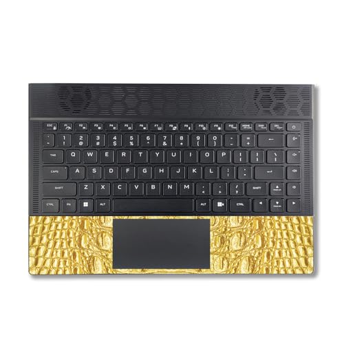 Image of MightySkins Skin Compatible with Alienware X14 R2 (2023) Full Wrap Kit - Golden Croc | Protective, Durable, and Unique Vinyl Decal wrap Cover | Easy to Apply & Change Styles | Made in The USA