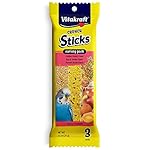 Vitakraft Crunch Sticks Parakeet Treat - Honey, Egg, and Apple- Pet Bird Treat Toy - Variety Pack, 2.5 oz