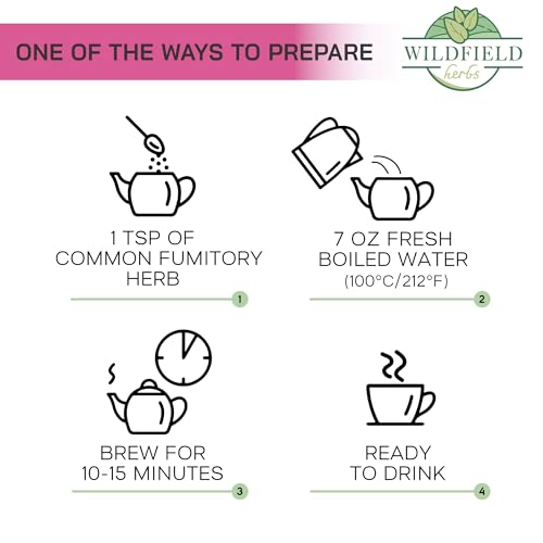 Image of 1.8 oz Dried Common Fumitory Herbal Tea (Fumaria Officinalis L.) Common Fumitory Herb Tea Palomilla Hierbas (Fumaria) - 50g