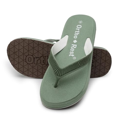 Ortho + Rest Doctor Slippers for Women Orthopedic Non Slip Lightweight Comfortable Flat Casual Stylish Dr Chappals and House Flip flops For Ladies and Girl’s