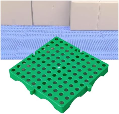 Eco-Friendly Spill Pallet Lightweight Blue Polyethylene Storage Platform Breathable Grid Floor Tray for Garage Supermarket & Basement Easy Stack Design