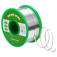 Gruiqrd Lötzinn 1mm, Lötdraht Elektronik mit Flussmittel Sn99,3 Cu0,7, Lötzinn Draht mit Kolophoniumkern zum Elektrolöten und Heimwerken (100g)