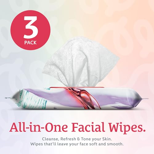 Image of Body Prescription Makeup Cleansing Wipes - Gentle and Effective Face Wipes, 50 Count (Pack of 3), Retinol