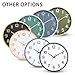 Moiubik Wall Clocks Battery Operated 8 inch Modern Wall Clock,Silent Non Ticking Wall Clock for Living Room Bedroom Kitchen Office Classroom Decor (White and Black)