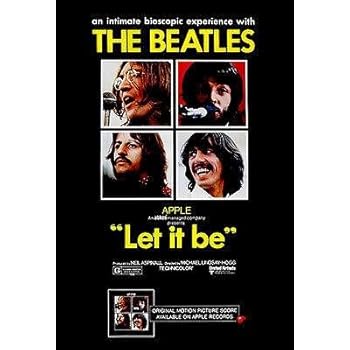 amazon com the beatles let it be 1970 movie poster posters prints the beatles let it be 1970 movie poster